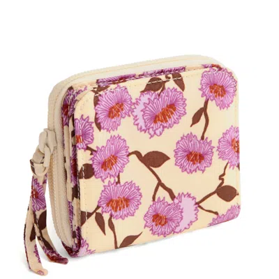 Vera Bradley Outlet Nylon Small Zip-around Wallet In Brown