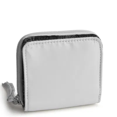 Vera Bradley Outlet Nylon Small Zip-around Wallet In Gray