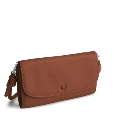 Vera Bradley Outlet Nylon Wildwood Wallet Crossbody Bag In Brown