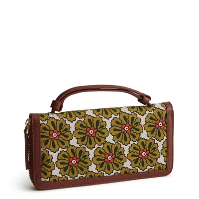 Vera Bradley Outlet Oxford Canvas Accordion Wristlet In Multi