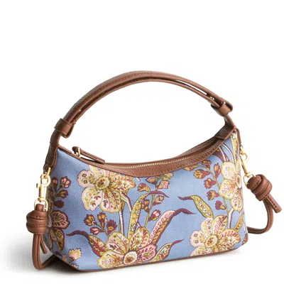 Vera Bradley Outlet Oxford Canvas Roxbury Crescent Crossbody Bag In Multi