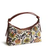 Vera Bradley Outlet Oxford Canvas Roxbury Crescent Shoulder Bag In Multi