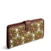 Vera Bradley Outlet Oxford Canvas Tab Wallet In Brown