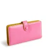 Vera Bradley Outlet Patent Faux Leather Tab Wallet In Pink