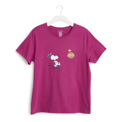 Vera Bradley Peanuts Short-sleeved Graphic T-shirt In Purple