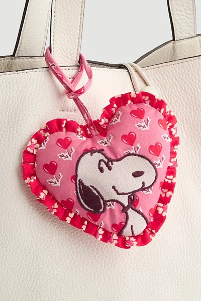 Vera Bradley Peanuts Snoopy Love Bag Charm In Love Is In The Air At Urban Outfitters In Pink