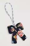 Vera Bradley Plush Puffy Bow-shaped Bag Charm In Black