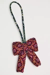 Vera Bradley Plush Puffy Bow-shaped Bag Charm In Brown