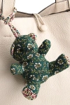 Vera Bradley Quilted Cotton Bitty Bear Bag Charm In Mistletoe Lattice At Urban Outfitters