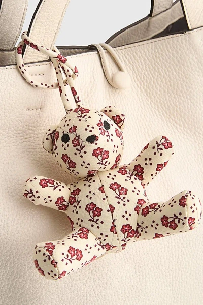 Vera Bradley Quilted Cotton Bitty Bear Bag Charm In Rachel Ditsy At Urban Outfitters In Multi