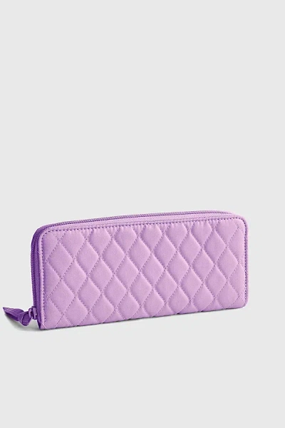 Vera Bradley Quilted Cotton Continental Wallet In Purple Rhapsody, Women's At Urban Outfitters