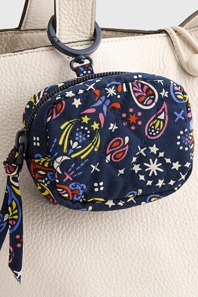 Vera Bradley Quilted Cotton Earbud Bag Charm In Starry Paisley At Urban Outfitters In Multi