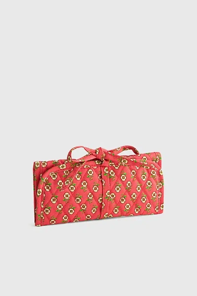 Vera Bradley Quilted Cotton Jewelry Roll In Tiny Poppies, Women's At Urban Outfitters