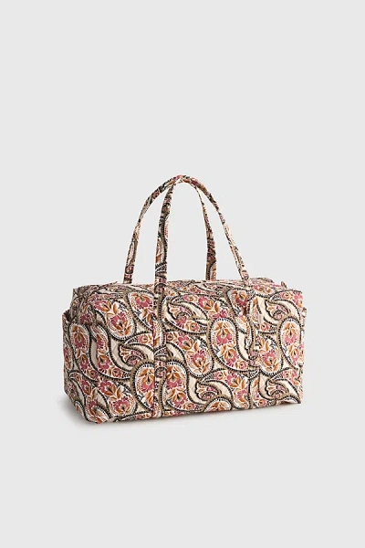 Vera Bradley Quilted Cotton Large Duffel Bag In Blooming Paisley, Women's At Urban Outfitters In Multi