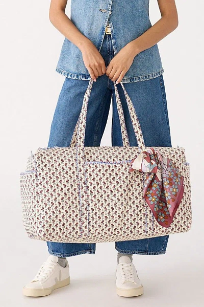 Vera Bradley Quilted Cotton Large Duffel Bag In Rachel Ditsy, Women's At Urban Outfitters In Multi