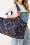 Vera Bradley Quilted Cotton Large Duffel Bag In Starry Paisley, Women's At Urban Outfitters In Multi
