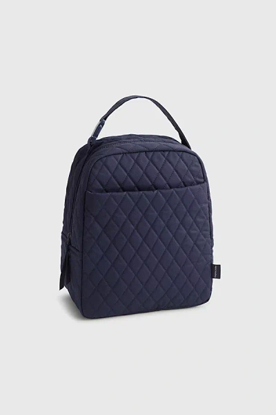 Vera Bradley Quilted Cotton Large Lunch Bag In Peacoat, Women's At Urban Outfitters In Blue