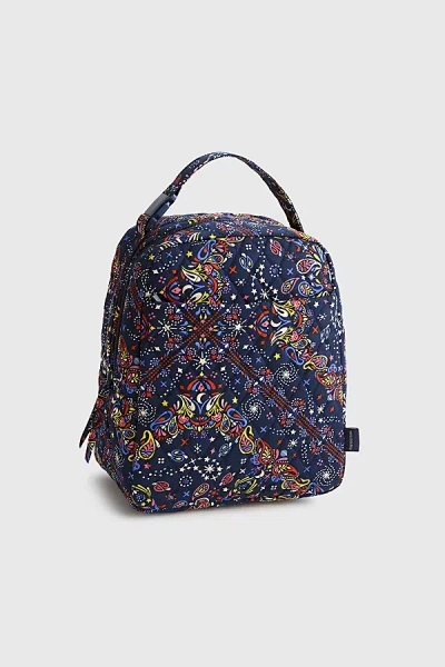 Vera Bradley Quilted Cotton Large Lunch Bag In Starry Paisley, Women's At Urban Outfitters In Multi