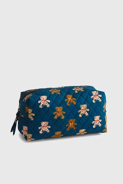 Vera Bradley Quilted Cotton Large Makeup Bag In Bunch Of Bears, Women's At Urban Outfitters