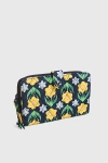 Vera Bradley Quilted Cotton Large Tab Wallet In Daffodils, Women's At Urban Outfitters In Multi