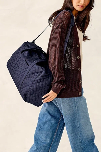 Vera Bradley Quilted Cotton Miramar Weekender Bag In Peacoat, Women's At Urban Outfitters
