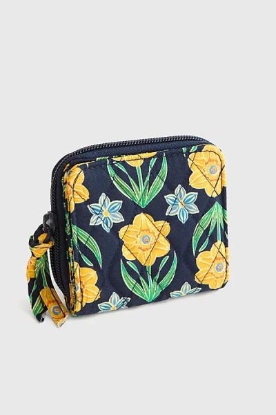 Vera Bradley Quilted Cotton Small Zip Wallet In Daffodils, Women's At Urban Outfitters