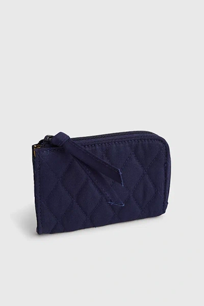 Vera Bradley Quilted Cotton Zip Card Pouch In Peacoat, Women's At Urban Outfitters