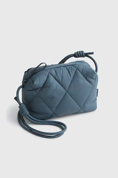 Vera Bradley Quilted Nylon Blake Crossbody Bag In Dark Slate, Women's At Urban Outfitters In Gray