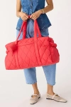 Vera Bradley Quilted Nylon Large Duffel Bag In Cayenne, Women's At Urban Outfitters