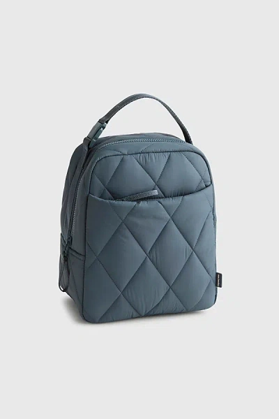 Vera Bradley Quilted Nylon Large Lunch Bag In Dark Slate, Women's At Urban Outfitters In Gray