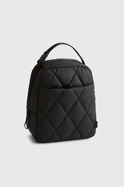 Vera Bradley Quilted Nylon Large Lunch Bag In Moonless Night, Women's At Urban Outfitters In Black