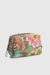 Vera Bradley Quilted Nylon Makeup Bag In Leaf Me Not Paisley At Urban Outfitters In Green