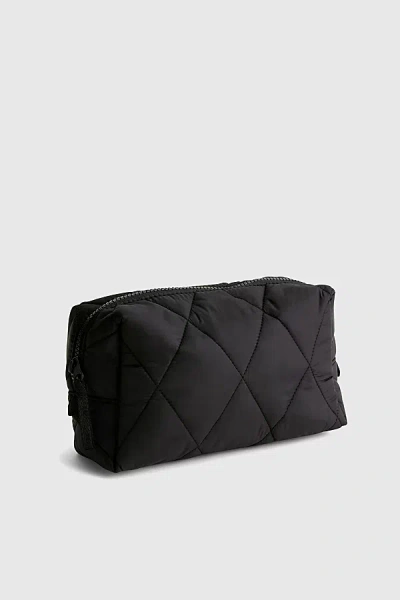 Vera Bradley Quilted Nylon Makeup Bag In Moonless Night At Urban Outfitters In Black