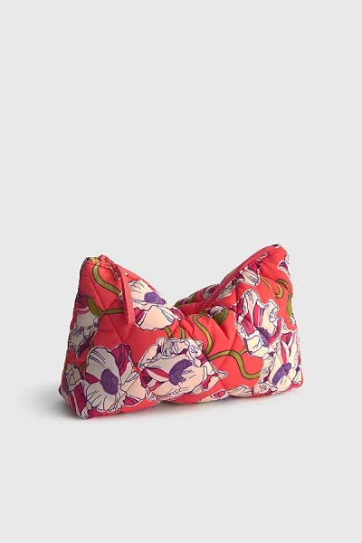 Vera Bradley Quilted Nylon Medium Pouch In Swirling Poppies, Women's At Urban Outfitters