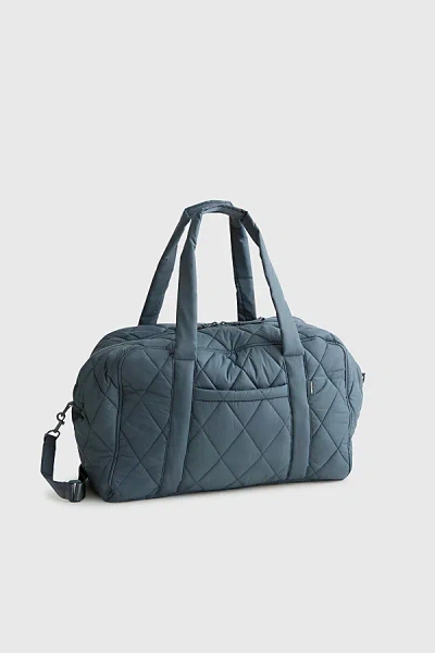 Vera Bradley Quilted Nylon Miramar Weekender Bag In Dark Slate, Women's At Urban Outfitters In Gray