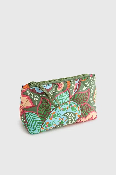 Vera Bradley Quilted Nylon Small Pouch In Leaf Me Not Paisley, Women's At Urban Outfitters In Green
