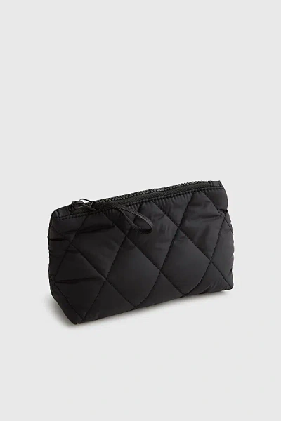 Vera Bradley Quilted Nylon Small Pouch In Moonless Night, Women's At Urban Outfitters In Black