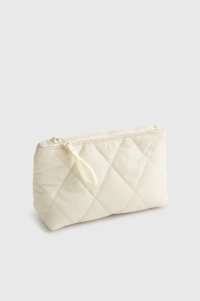 Vera Bradley Quilted Nylon Small Pouch In Pumice Stone, Women's At Urban Outfitters In Gray