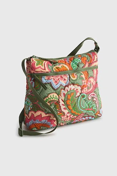 Vera Bradley Quilted Nylon Zip Hipster Bag In Leaf Me Not Paisley, Women's At Urban Outfitters In Green