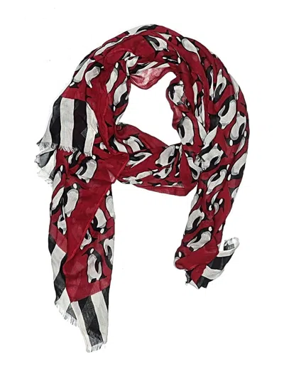 Pre-owned Vera Bradley Scarf In Burgundy