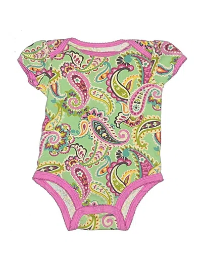 Pre-owned Vera Bradley Babies' Short Sleeve Onesie In Green