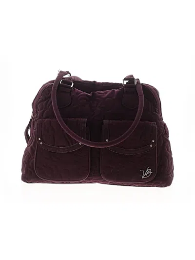 Pre-owned Vera Bradley Shoulder Bag In Burgundy