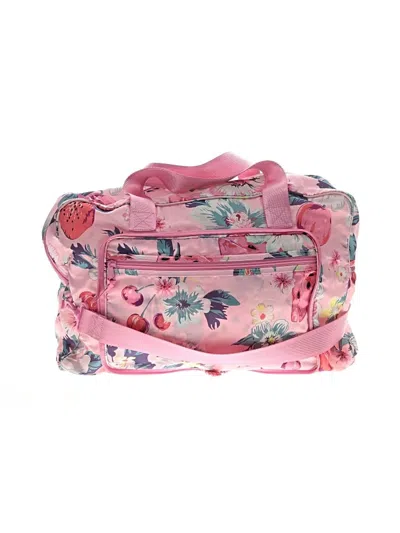 Pre-owned Vera Bradley Weekender In Pink