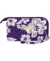 Vera Bradley Women's  Lsu Tigers Rain Garden Front-zip Wristlet In Multi