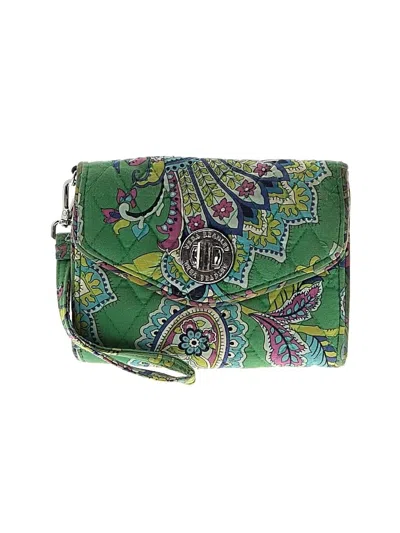 Pre-owned Vera Bradley Wristlet In Green