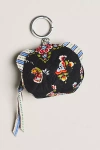 Vera Bradley X Anthropologie Classic Mini Bear Bag Charm In Black