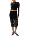 Vera Dolini 2pc T-shirt & Skirt Set In Animal Print