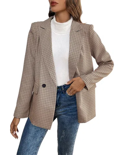 Vera Dolini Blazer In Brown