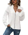 Vera Dolini Blouse In White