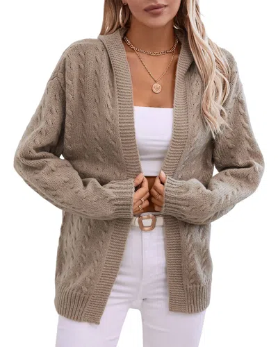 Vera Dolini Cardigan In Brown